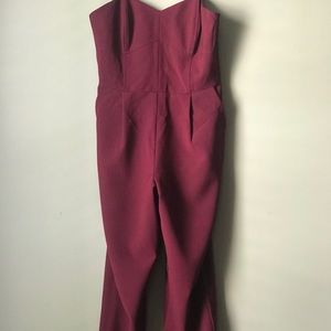Burgundy romper
